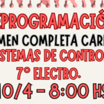 REPROGRAMACIÓN- EXAMEN COMPLETA CARRERA